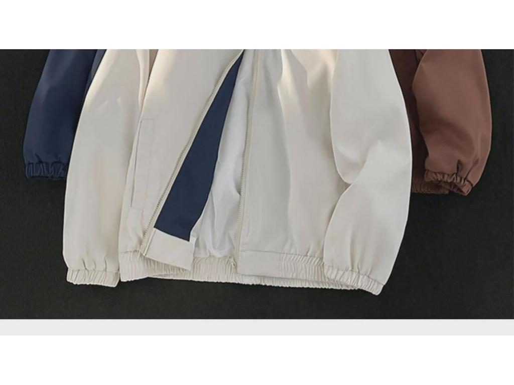 Unisex Aprikosenfarbene Vintage Workwear Jacke für Frühling/Herbst