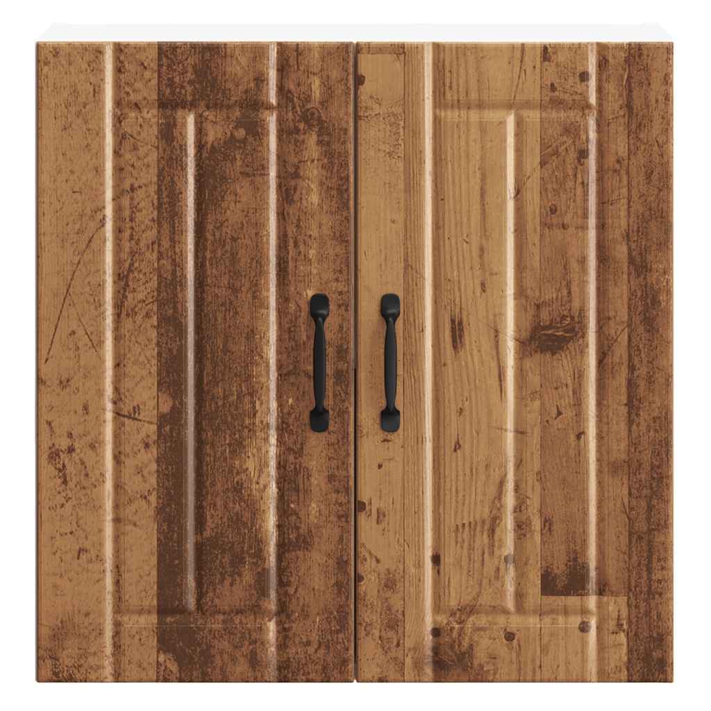 "Lucca" Kitchen Wall Cabinet Old Wood Glued Wood