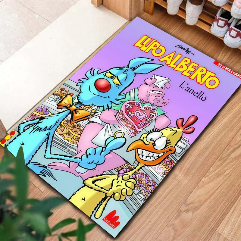 Lupo Alberto Carpet Rug for Living Room Bedroom Home Sofa Decoration,Kids play Nonslip Floor Mat