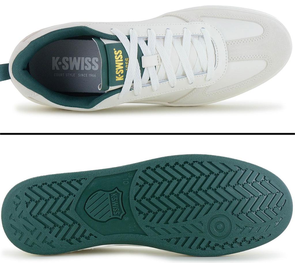 K-Swiss Court Varsity  - Herren Sneakers Schuhe Weiß 04734-180-M ORIGINAL