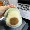 Avocado Dopamine Plush Keychain Charm - Cute Accessory for Bags or Gifts