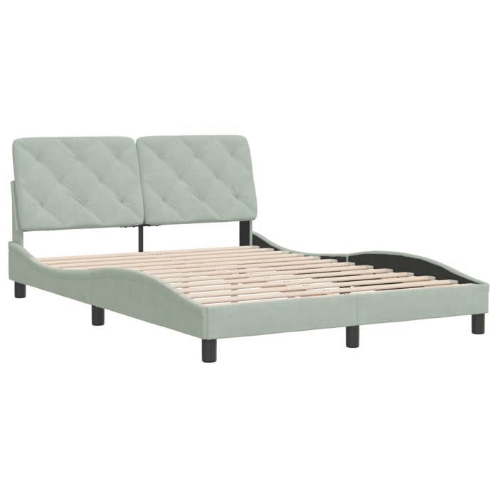 VidaXL Bed Frames Without Mattress, Upholstered Bed, Slat Base, Double Bed, Adult Bedroom Interior Bed, 3207923