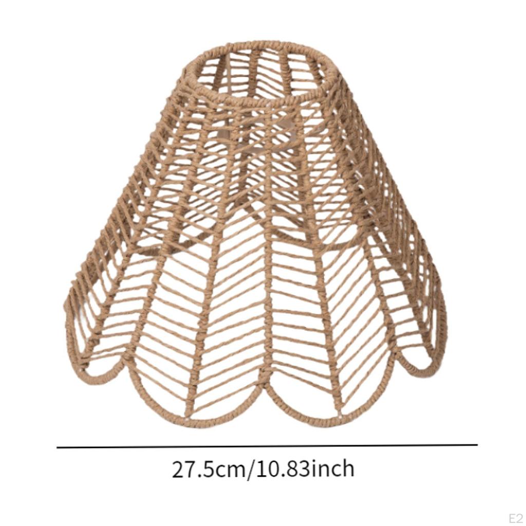 Pendant Lamp Shade,Imitation Rattan Lampshade,Chandelier Light Cover,Lampshade for