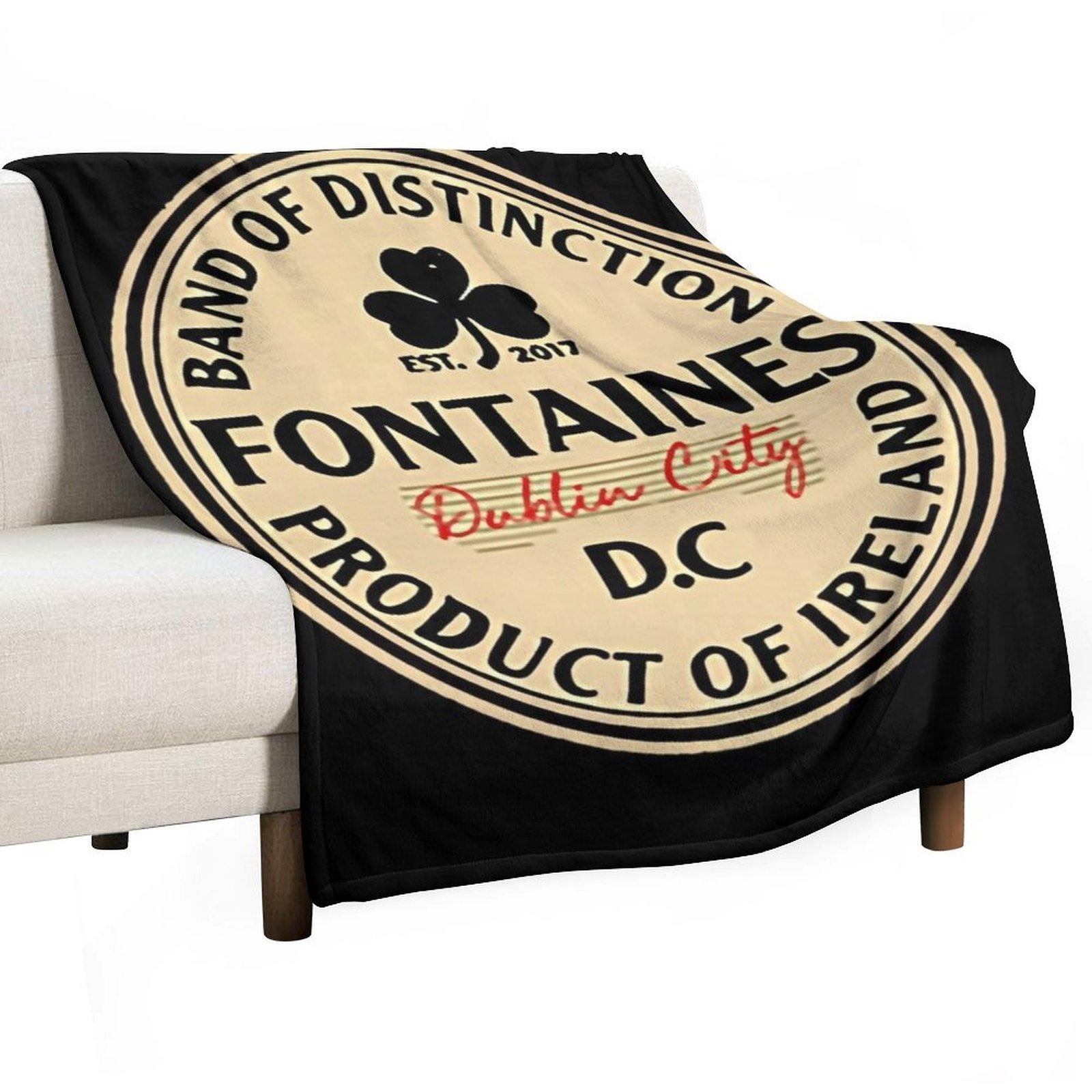 

Retro Logo Decal Fontaines Band Of Distinction Throw Blanket christmas decoration Hairys Soft Plaid Blankets 30x40in