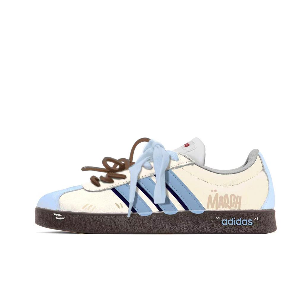 Adidas VL COURT 2.0 End Of March, Box Low top Skateboard Shoes Unisex Blue HQ1802(TeamM--BOX)