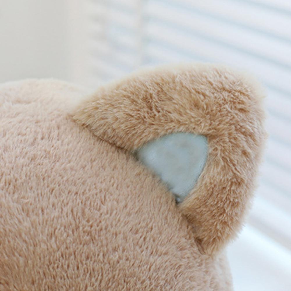 Comfortable Black Cat Plush Toy Emo Bear Stuffed Animal Doll Plush Bear Doll Toy  Throw Pillow