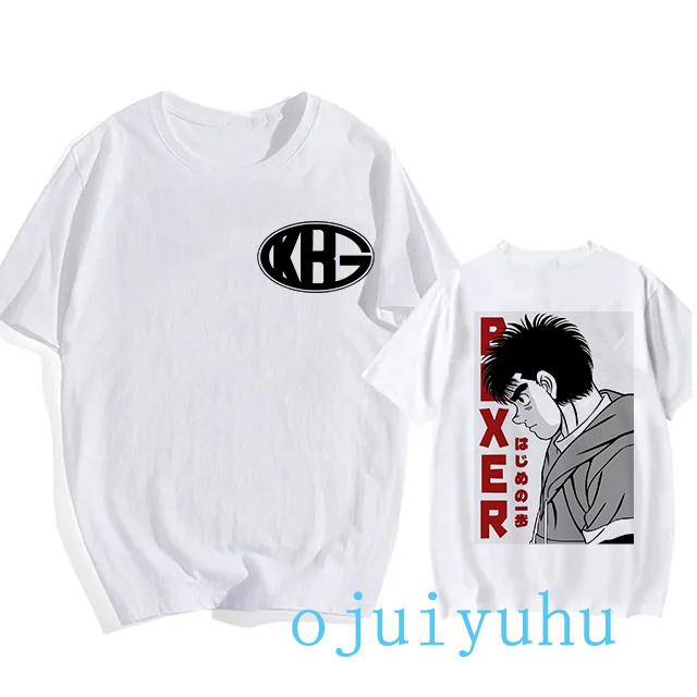 Hajime No Ippo Hip Hop EU Size TShirt Anime Harajuku Tee Tops Men Women Makunouchi Takamura T-Shirt KGB Y2k Manga Tshirt Clothes