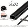 3/6M NEW Soundproofing Weather Stripping Rubber D-Shape Door Seal Strip Windproof Self-adhesive Door Frame Insulation Household