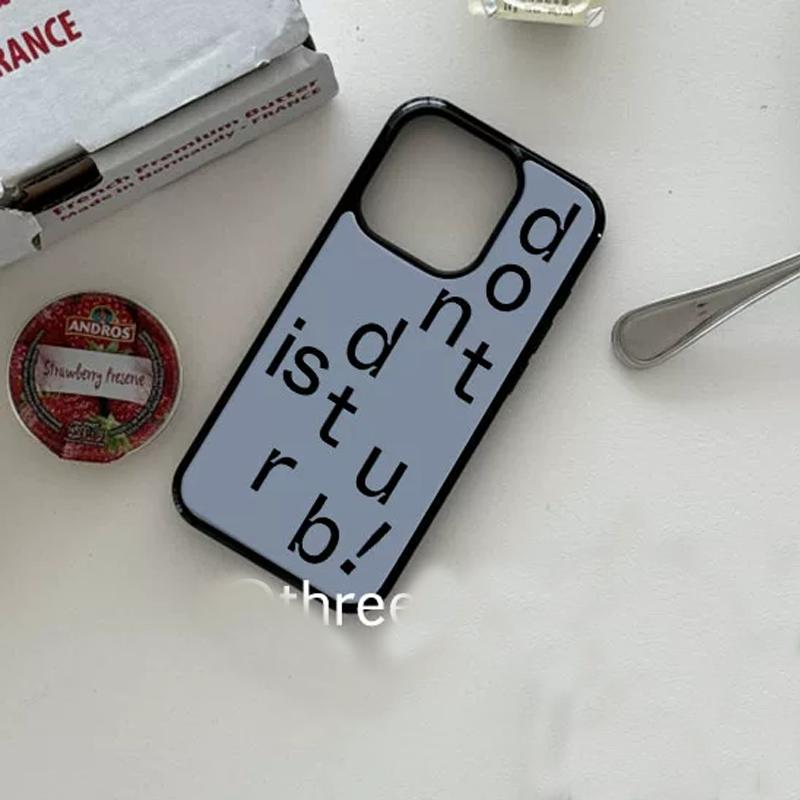 Simple Texts Don`t Distrub Personailized Phone Case for iPhone 17 AIR 16 15 14 13 12 11 PRO MAX XR XSMAX 7 8 PLUS Y2K Soft Cover