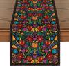 Mexican Day of The Dead Table Runner Dresser Scarves Decor Reusable Dia De Los Muertos Kitchen Dining Table Runner Party Decor