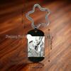 Anime Character One-Piece Laser Engraved Stainless Steel Dog Tag Keychain - Military Style Festival Gift