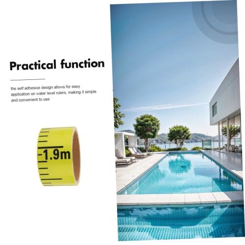 ROMISBABA Water Level Scale, Water Level Sticker, Water Level Tape, Pool Water Level, Construction Sticker, Water Level Gauge Measuring Tool, Pool Wat