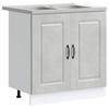Kitchen Cabinet Kalmar Concrete Grey 80 X 46 X 81.5 Cm Particleboard
