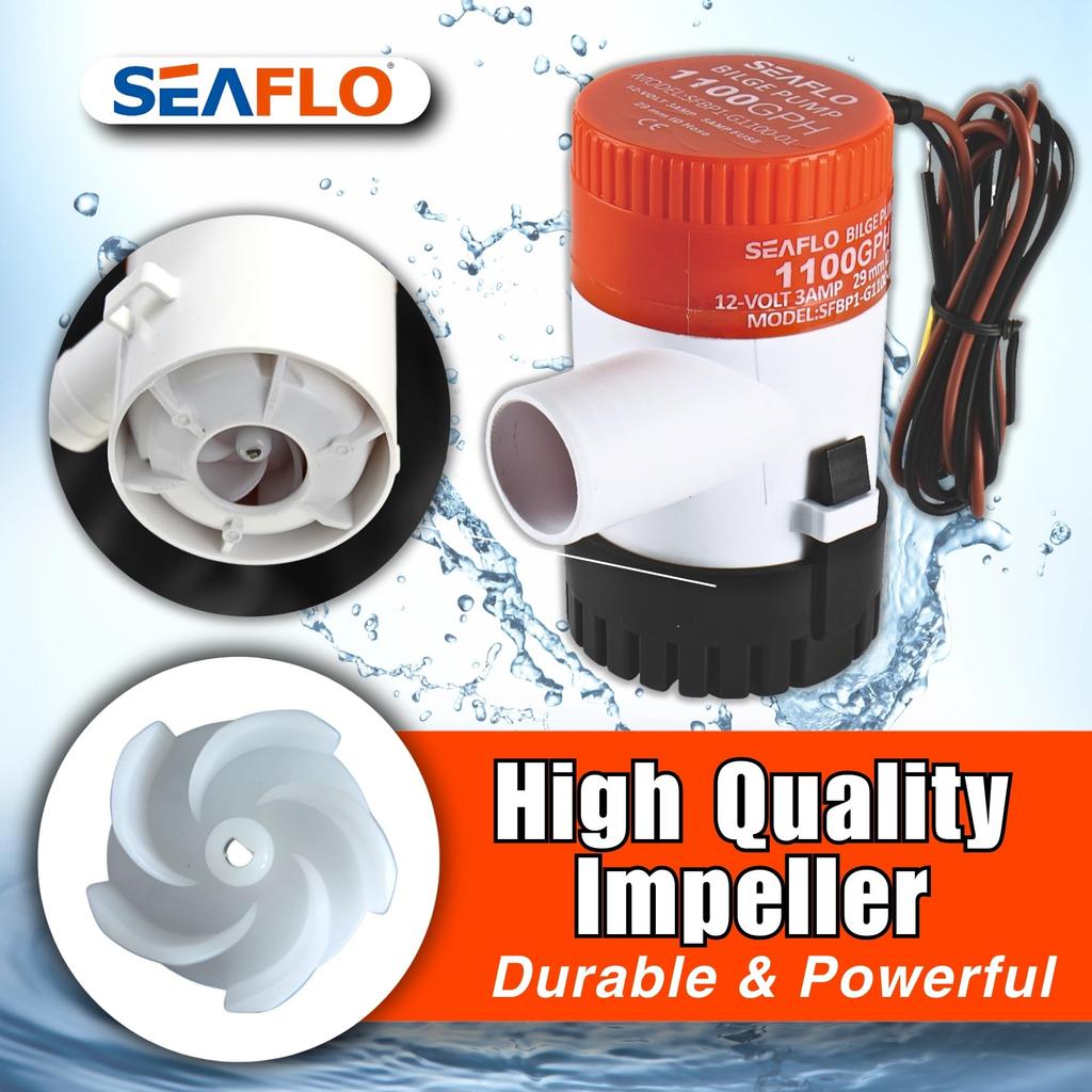SEAFLO 01 Series 1100 GPH Bilge Pump - , 1-1/8" Outlet, Marine Submersible Pump