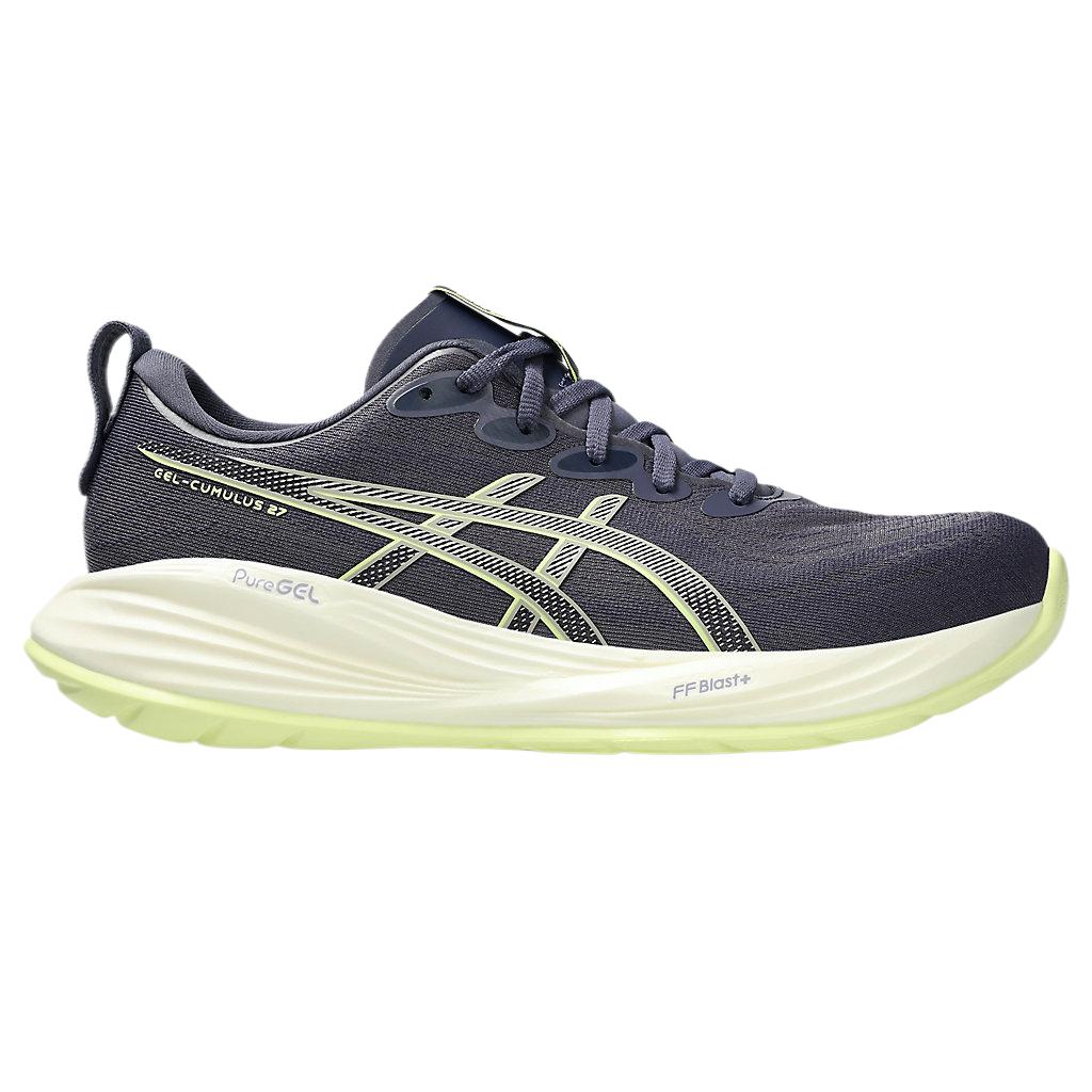 ASICS Gel-Cumulus 27 Men Indigo Fog Lucid Yellow Running Shoes 1011B960-500