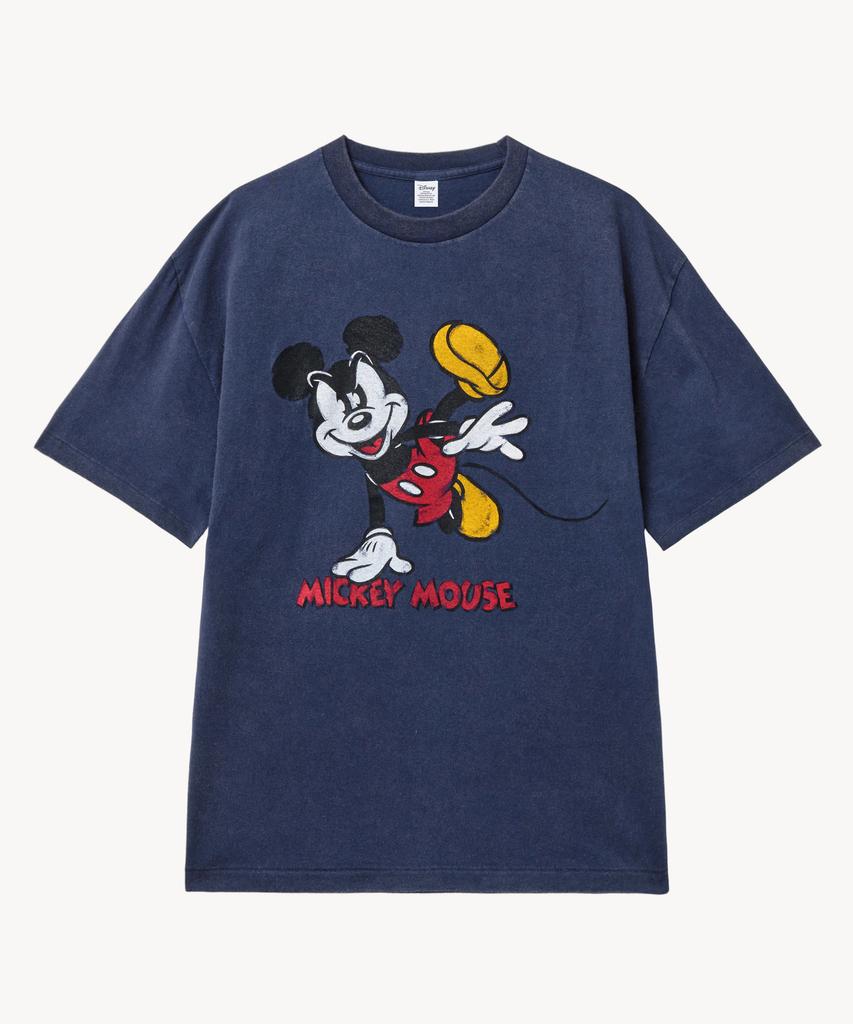 VTWO Fade Washing Dancing _Mickey_ T-Shirt (Navy)