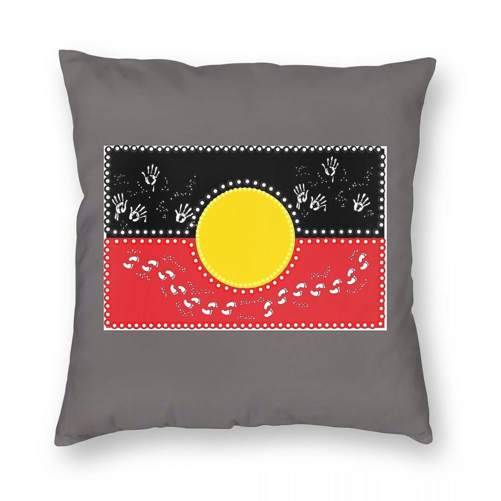 Indigenous Dot Aboriginal Flag Pillowcase Polyester Linen Velvet Pattern Zip Decor Throw Pillow Case Home Cushion Case