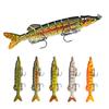 66g 20cm Multi-Jointed Lure 9 Sections with Two Treble Hook 1# 3D Eyes 11Colors Swim Bait Pike Multi Joint Bait Fishing Lure