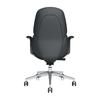 Mid-back leather chair with simple adjustment