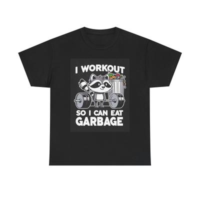 Ich trainiere, damit ich Müll essen kann Grafik T-Shirt Brandneues Baumwoll-T-Shirt