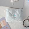 Cute Style Quilted Card Case  ID Case  Multi-function Flip Snap Storage Bag  Portable Coin Purse  Bluetooth Headset Bag