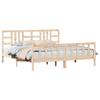 VidaXL Cadre de lit avec tête de lit 200x200 cm bois massif 3191991