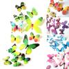 12Pcs Wand Aufkleber Wasserdicht Vintage Dekorative 3D Schmetterling Wand Aufkleber für Tagebuch