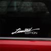 2Pcs LIMITED EDITION Car Stickers Car Styling Vinyl Decal Car Body Glass Decor Waterproof Reflective Sticker Motorcycle Stickers
