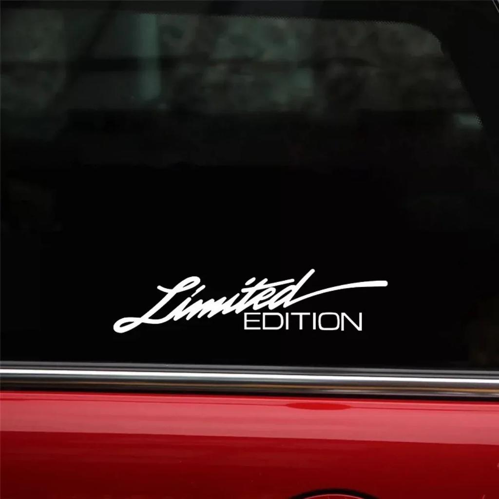 2Pcs LIMITED EDITION Car Stickers Car Styling Vinyl Decal Car Body Glass Decor Waterproof Reflective Sticker Motorcycle Stickers