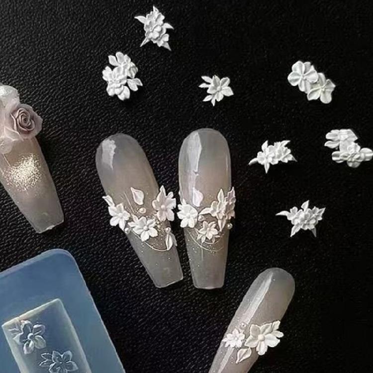 Professional Silicone Nail Mold Flower Accent Design Flexible Reusable Manicure Crafting Tool For Salon Home Use