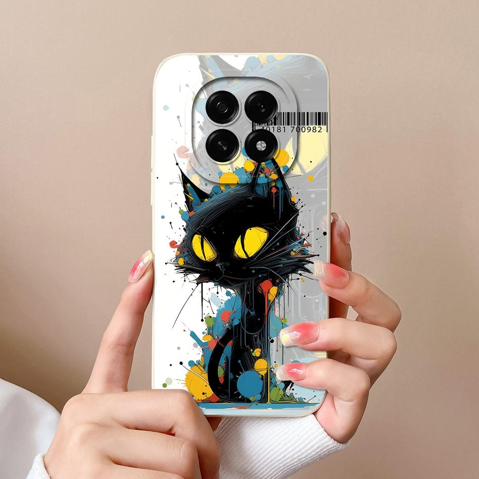 For Oppo A5 Pro 5G Phone Case Cute Cartoon Back Cover For Oppo A 5 2025 Full Protection Soft Liquid Silicone Anti Drop Housing