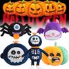 Adorable Halloween Plush Doll Featuring Skeleton Reaper Bat Zombie Pumpkin Spider