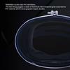 Taucherbrille Freitauchbrille HD Gehärtetes Glas PVC Ovale Form Antibeschlag Einzellinse Scuba-Brille für Fischer Schwarz