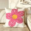Art CCrayon DDrawing Cushion Cover Pillow Case Antidustmite Pillowcase Silky Short Plush Sofa Cushion Cover hot