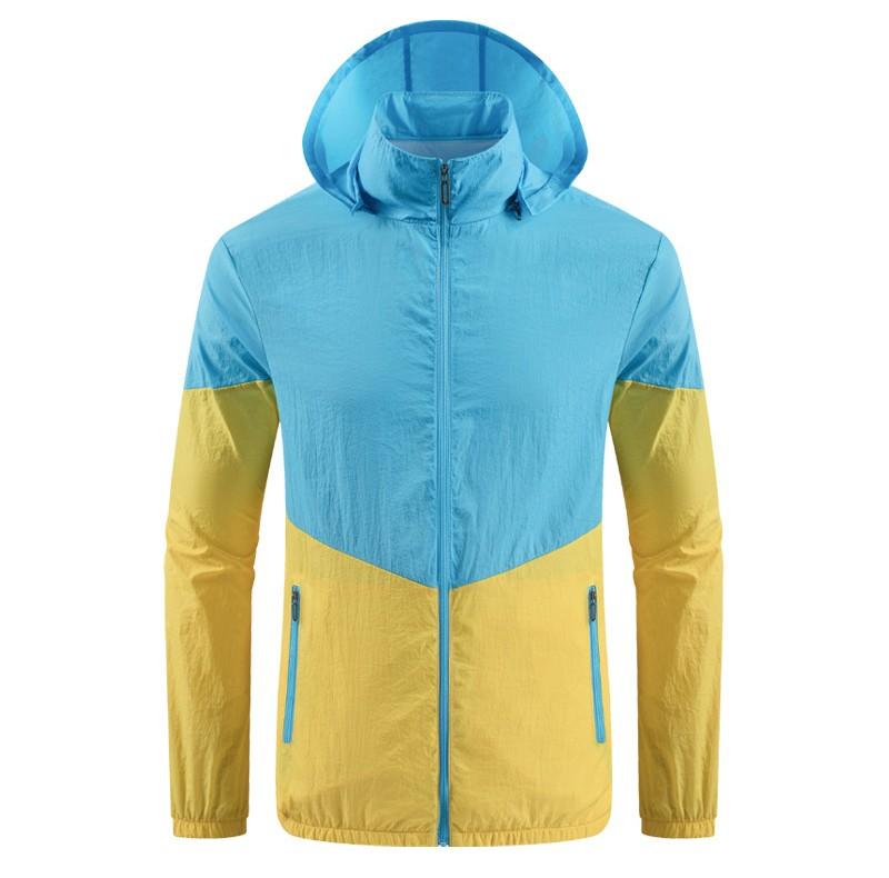 Women's Summer Fan Suit (including A Set Of 9-leaf Brushless 5V Fan) Long Sleeved Hooded Zipper Heatstroke Proof Solid Color Work Clothes