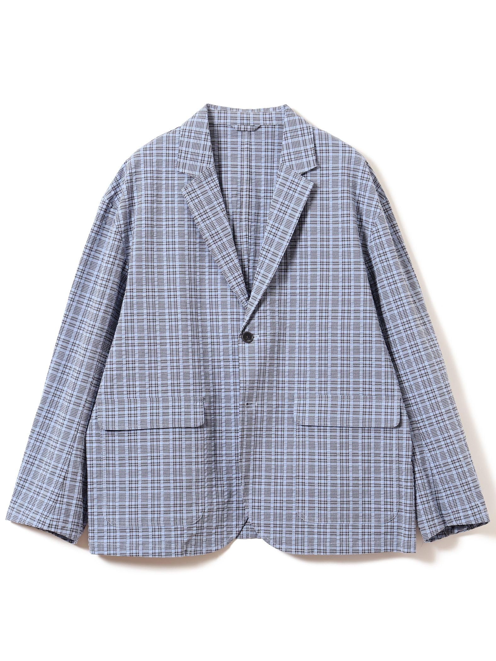 

B:MING LIFE STORE by BEAMS Men s Check Soccer Jacket, Size SAX L (92160085247)