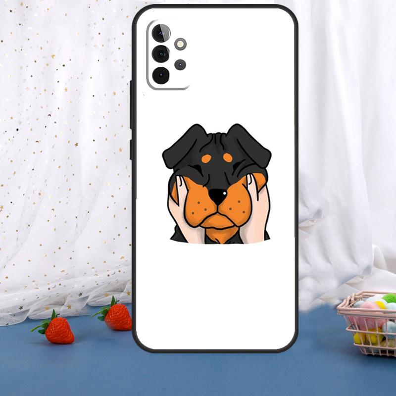 

Cartoon Rottweiler Dog For Samsung Galaxy A55 A35 A05 A52 A32 A22 A54 A14 A16 A26 A36 A56 A06 A15 A53 A33 A13 Case Samsung A55