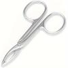 1pc Tweezers Scissors Straight Handle Pointed Eyebrow Tweezer for Facial Hair and Eyebrow Grooming