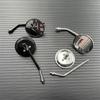 Motorcycle Rearview Side Mirror with 10mm Screws Universal Round  Retro Modified Motorbike Cafe Racer Rearview Mirrors