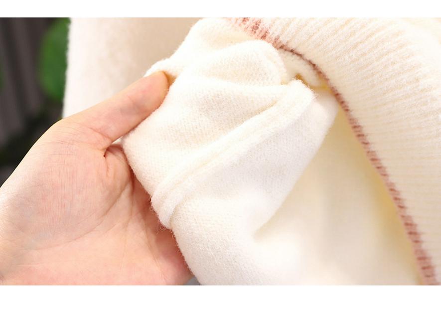 2025 Girls' Stylish Butterfly Knit Sweater - Warm Woolen Autumn/Winter Knitwear for Medium/Large Children