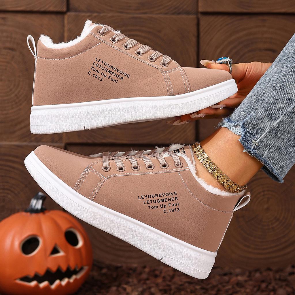 Fashion New Snow Boots Winter Women Shoes Warm Lady Casual Shoes Round Toe Lace Up Fashion Sneakers Platform Snow Boots