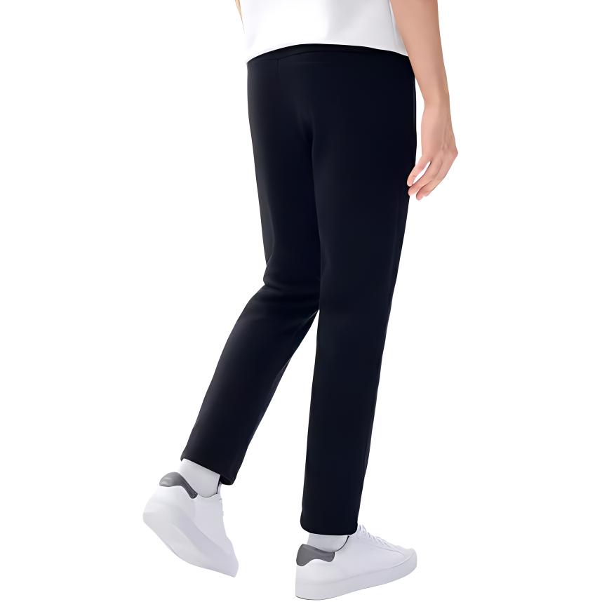 FILA Solid Basic Knit Casual Long Pants Men bottoms Black F11M247606FBK