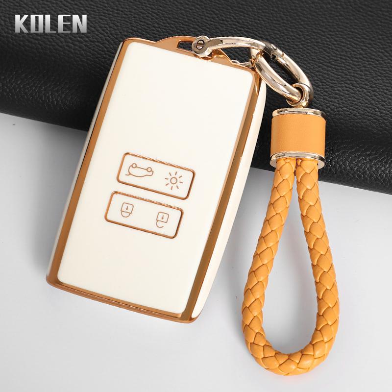Tpu Car Key Case Cover Shell For Renault Koleos Captur Megane Clio Scenic Talisman Arkana For Dacia Sandero Card Fob Accessories