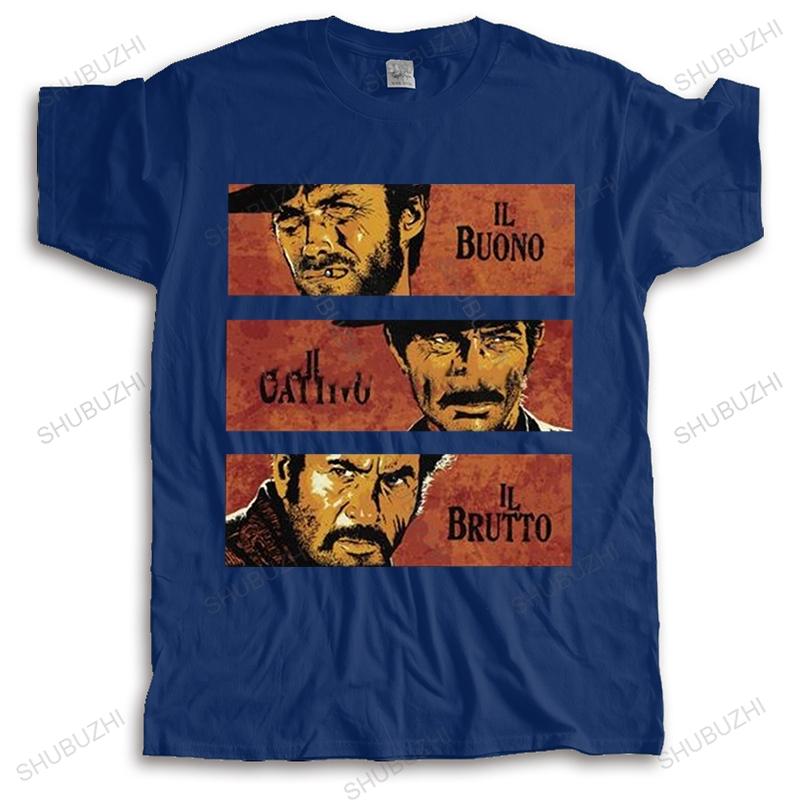 Vintage The Good The Bad And The Ugly T Shirt Unisex Short Sleeve Pure Cotton Tee Print Il Buono Brutto Cattivo Tshirts Tv Tshirt