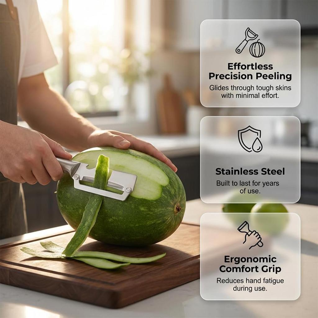 Stainless Steel Peeler Stainless Steel Portable Scraper With Bottle Opener Kitchen Appliances For Fruit Potato Lemon Home House