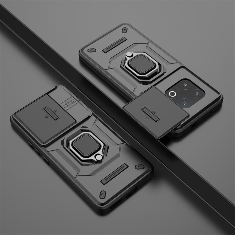 

Чехол-держатель для телефона vivo iQOO 13 5G China Celulares для iQOO 13 с раздвижным окном, ударопрочный, жесткий, задняя крышка Funda For vivo iQOO 13 чёрный