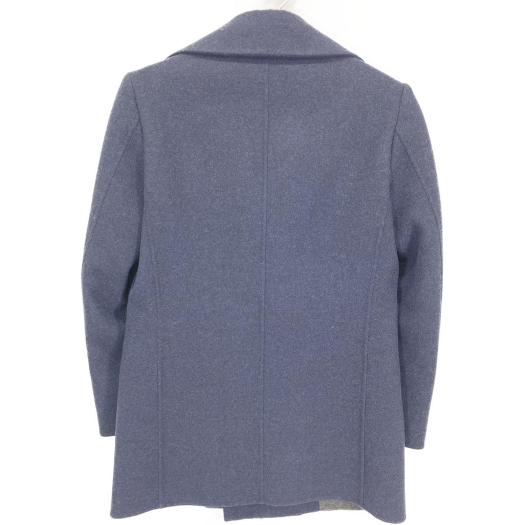 ICHORAI 14FW0C-C002 Navy Wool Double Coat coat 44 NavyUsed