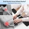 L-Shaped Elbow Pad for Desk, 2-Piece Arm Rest for Desk Wrist Support, Ergonomic Desk Edge Cushion Memory Foam Elbow Support for Work, Study, and
