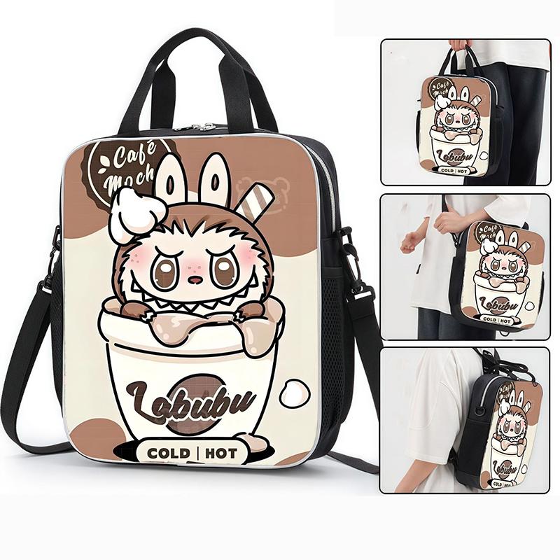 15 stylů LABUBU Školní taška Crossbody taška Batoh Nákupní taška Kreslená Roztomilá Velkokapacitní Studentská Doučovací taška Taška pro základní školu