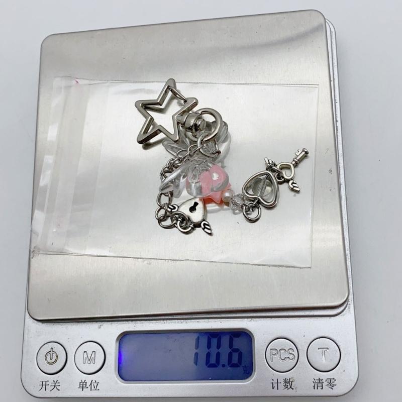 Butterfly Beaded Phone Lanyard Bowknot Pendant Wrist Strap Detachable Phone Chains Keyring Portable Accessory for Women